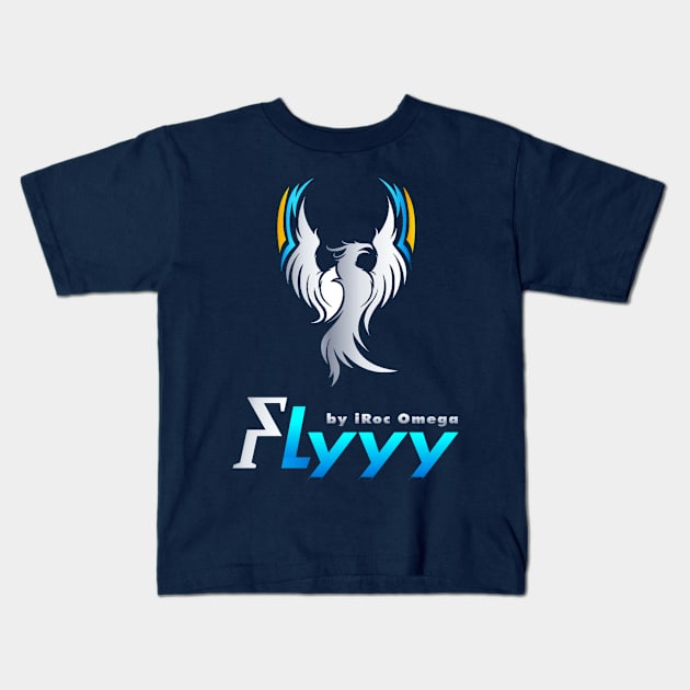 Flyyy by iRoc Omega IV Kids T-Shirt by Worldly Things LLC.